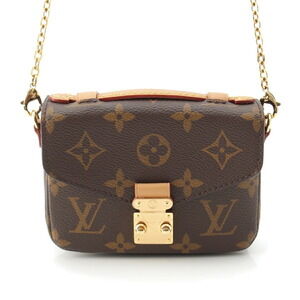 Louis Vuitton Monogram Canvas Metis Chain Shoulder Bag Brown